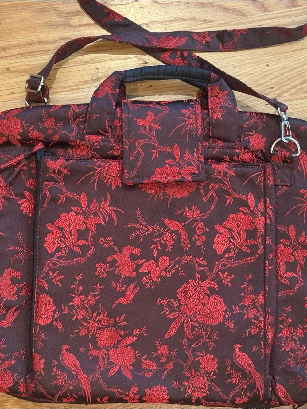 Asian Inspired/Brocade Laptop/Messenger Bag